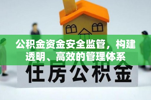 翠峦公积金资金安全监管，构建透明、高效的管理体系