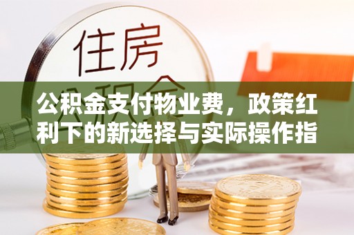 翠峦公积金支付物业费，政策红利下的新选择与实际操作指南