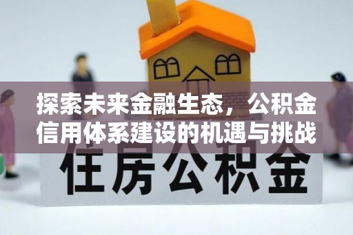 翠峦探索未来金融生态，公积金信用体系建设的机遇与挑战