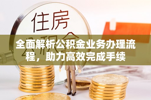 翠峦全面解析公积金业务办理流程，助力高效完成手续